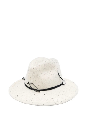 Yesey speckled-dice hat - White