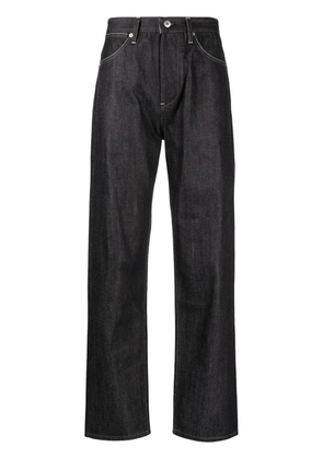 Jil Sander contrast-stitching cotton jeans - Blue