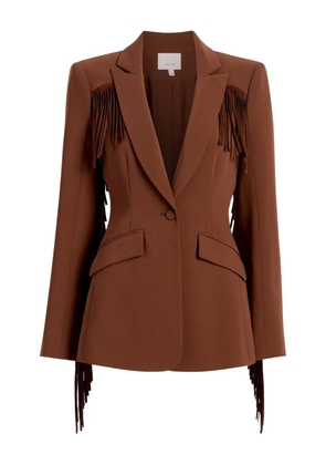 Cinq A Sept Cheyenne fringed blazer - Brown
