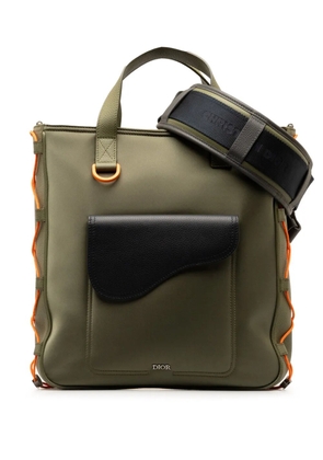 Christian Dior Pre-Owned 2021 x Sacai Saddle Tote satchel - Green