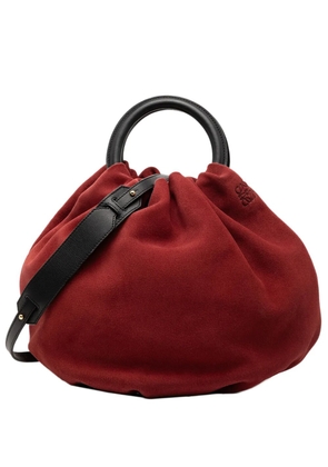 Loewe Pre-Owned 2014 Suede Bounce Bag satchel - Red