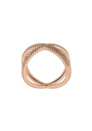 ALINKA 'KATIA' super fine double cross over ring - Metallic