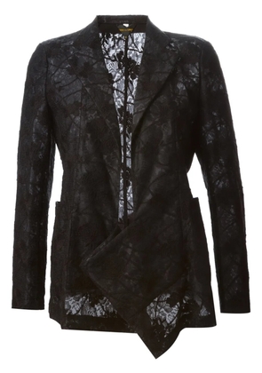 Comme Des Garçons lace embroidered jacket - Black