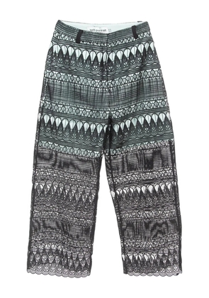 Self-Portrait lace-overlay pants - Black