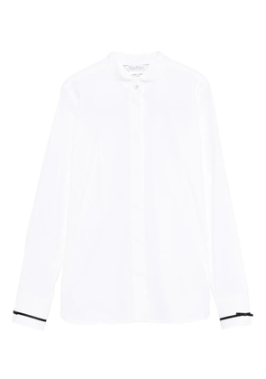 Max Mara Otranto piped-trim shirt - White