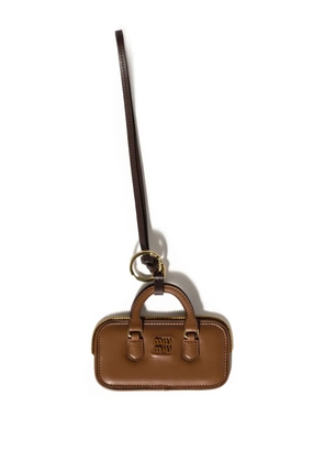 Miu Miu Arcadie keyring - Brown