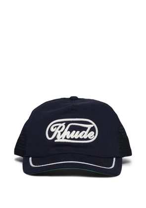 RHUDE logo-embroidered trucker hat - Blue