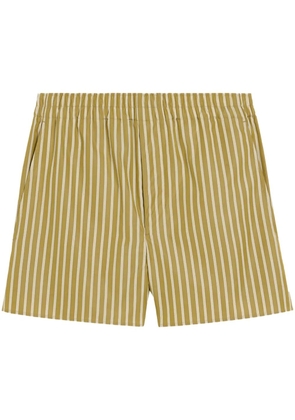AMI Paris striped shorts - Green