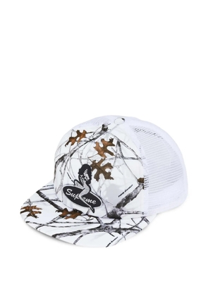 Supreme tree-print trucker cap - White