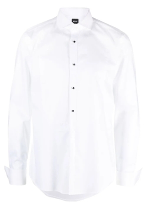 BOSS cotton tuxedo shirt - White