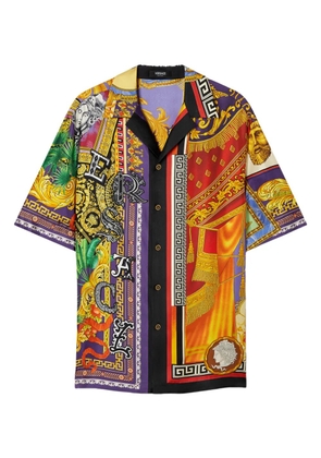 Versace buttoned graphic-print shirt - Purple