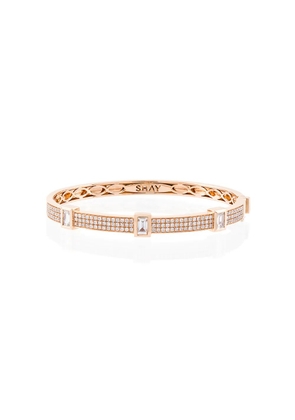SHAY baguette diamond band bracelet - Metallic