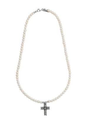 Emanuele Bicocchi Notre-Dame pearl necklace - Silver