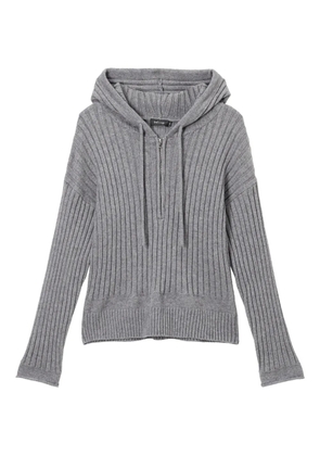 tout a coup ribbed hoodie - Grey