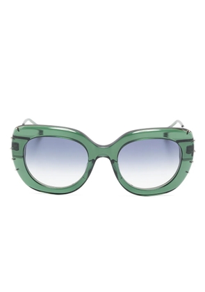 Matsuda geometric-frame sunglasses - Green