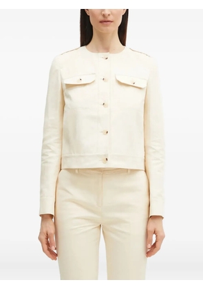 Kenzo cotton collarless jacket - Neutrals