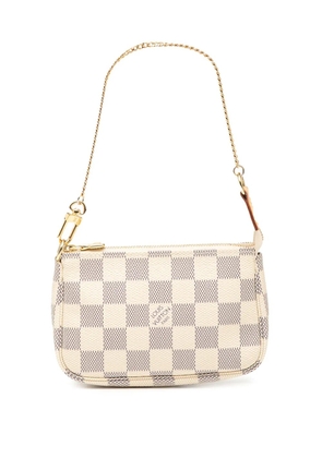 Louis Vuitton Pre-Owned 2011 Damier Azur Mini Pochette Accessoires handbag - White