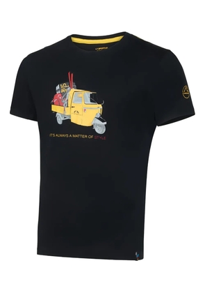 La Sportiva three-wheeler-print T-shirt - Black