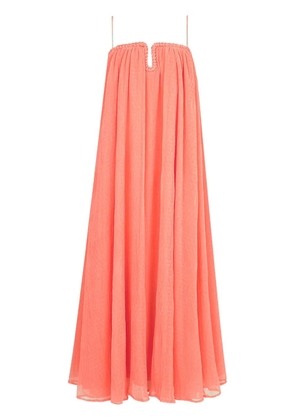 Aje square-neck layered midi dress - Pink