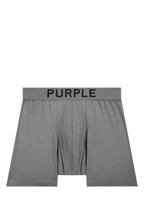 Purple Brand logo-print boxer briefs - Grey