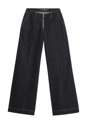 Karl Lagerfeld front-zip panelled jeans - Blue