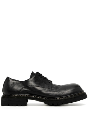 Guidi leather Derby shoes - Black