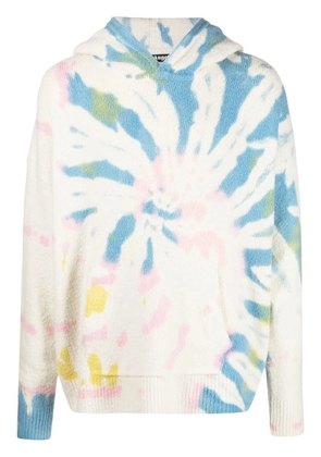 Palm Angels tie-dye-print hoodie - Neutrals