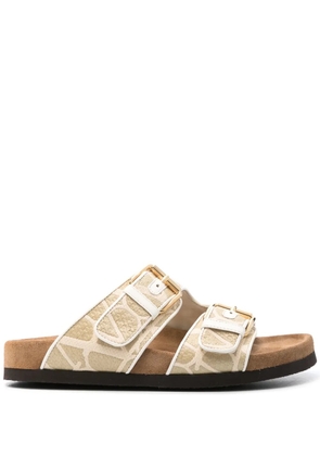 Valentino Garavani Fussfriend buckled sandals - Neutrals