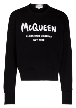 Alexander McQueen Graffiti print sweatshirt - Black