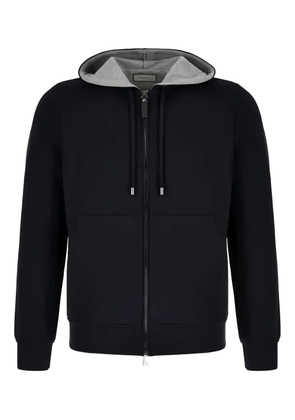 Canali zip hoodie - Blue