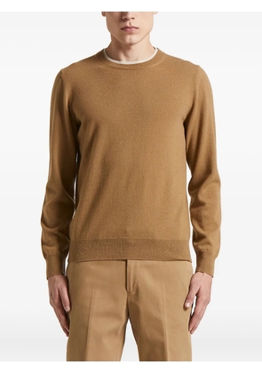 Peserico round-neck wool-cashmere sweater - Brown