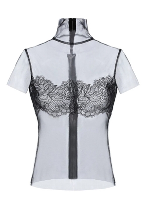 MANURÍ Bambi lace blouse - Black