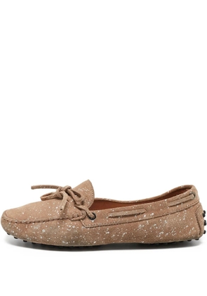 Tod's Vintage pre-owned speckled boat shoes - Neutrals