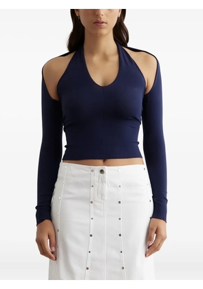 Gimaguas open-back long-sleeved top - Blue