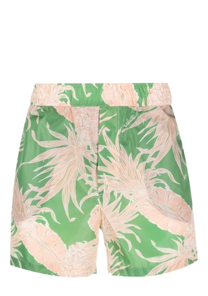 Valentino Garavani pineapple-print swim shorts - Green