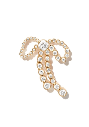 Sophie Bille Brahe 18kt yellow gold bow diamond stud earrings