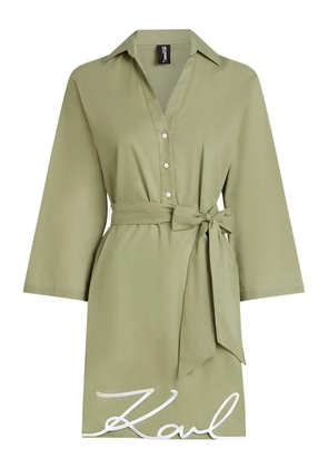 Karl Lagerfeld DNA Signature beach dress - Green