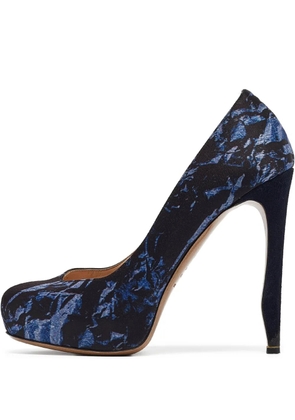 Nicholas Kirkwood pre-owned 125mm platform pumps - Blue
