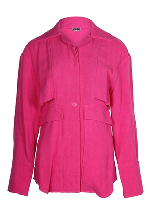 Jacquemus Pre-Owned La Chemise layered button-down shirt - Pink