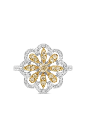 HYT Jewelry platinum and diamond cocktail ring - Silver