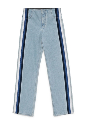 Christopher Esber streaked denim jeans - Blue