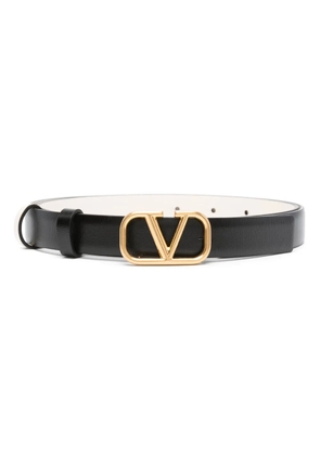 Valentino Garavani VLogo Signature leather belt - Black