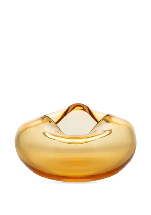 Gardeco Ocean Vidrio sculptured glass vase - Yellow