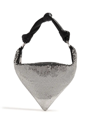 Amina Muaddi mini Cameron mesh shoulder bag - Silver