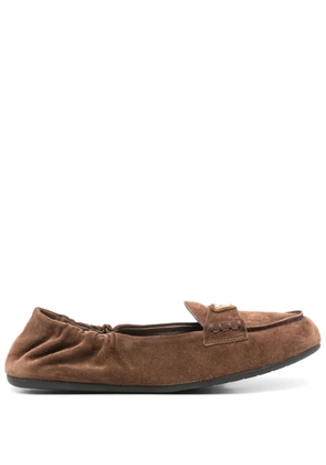 Prada suede loafers - Brown