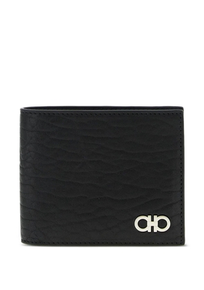 Ferragamo Gancini logo wallet - Black