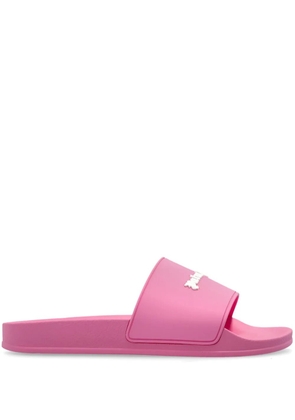 Palm Angels logo-detail slides - Pink
