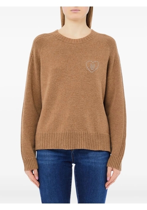 LIU JO heart-motif knitwear - Brown