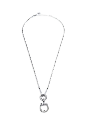 Aigner Vintage crystal-embellished necklace - Silver