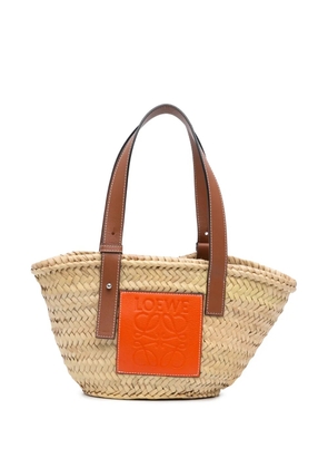 Loewe Pre-Owned 2019 Mini Raffia Basket tote bag - Brown